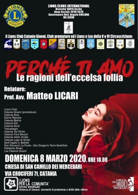 I LIONS DI V E VI CIRCOSCRIZIONE L’8 MARZO A DIFESA DELLE DONNE