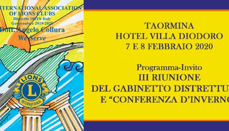 Il 7 e l’8 Febbraio a Taormina Conferenza d’Inverno