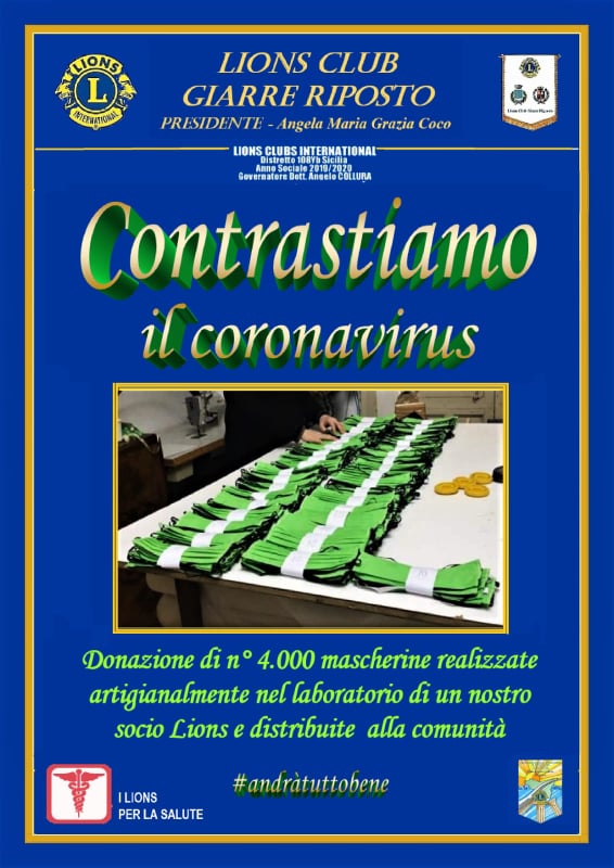 DONATE 4.000 MASCHERINE CONTRO IL CORONAVIRUS