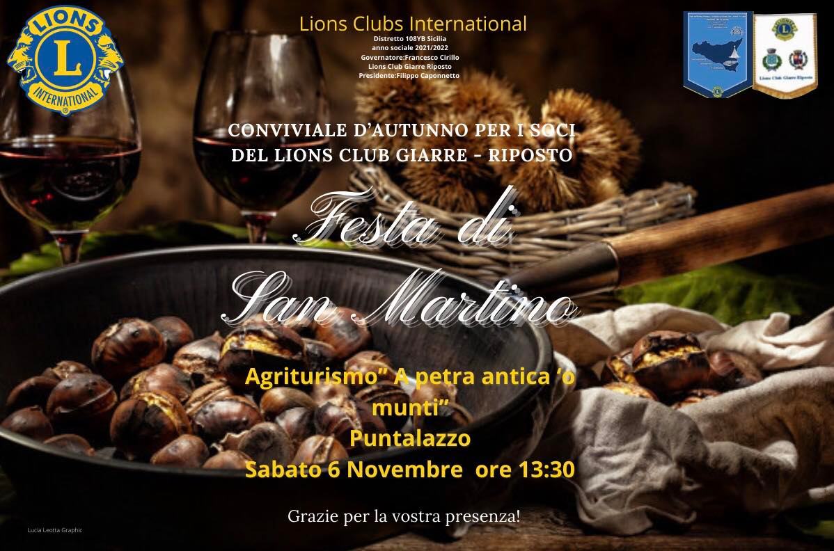 SABATO 6 DIRETTIVO, ASSEMBLEA E PRANZO DI SAN MARTINO