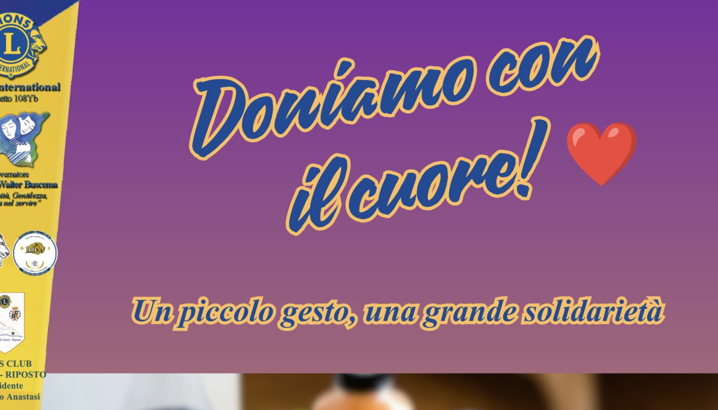Area Fame: Doniamo con il cuore!